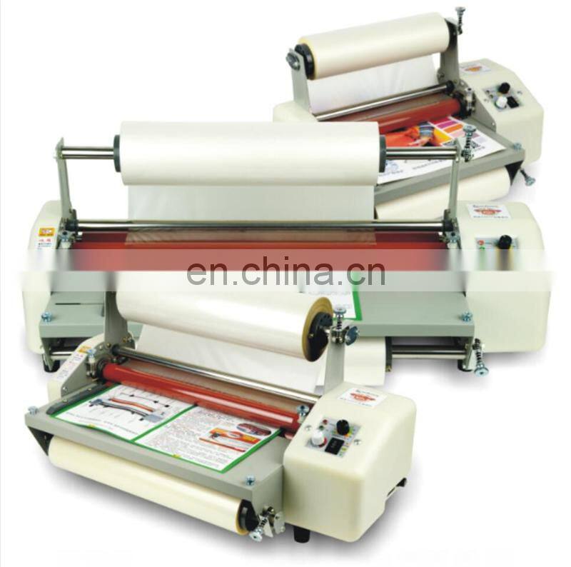 FM8230 small desktop Manual A3 A4 thermal laminating machine, desk top mini cold double side laminator
