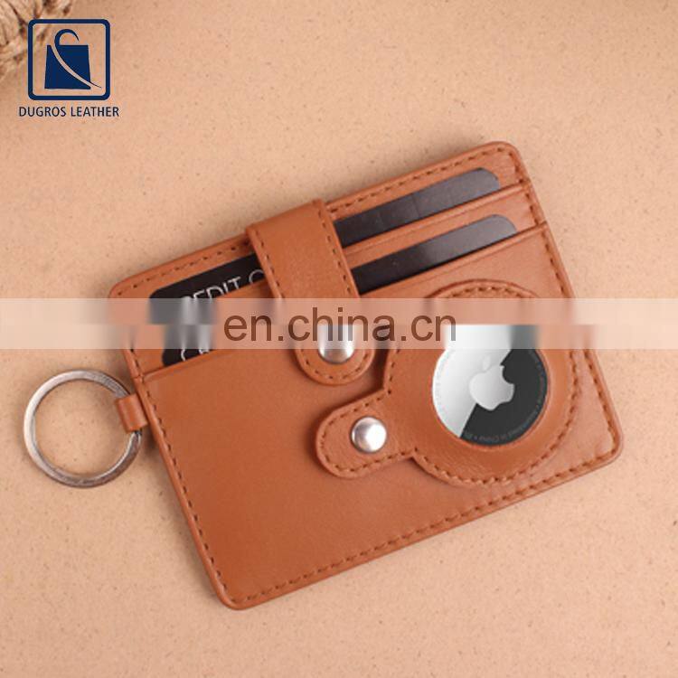 Exclusive Range of Premium Quality Nickle Fitting Fashionable Chairman Lining Genuine Leather Airtag Key Chain from India