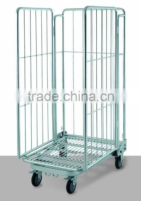 Metallic warehouse push cart for sale