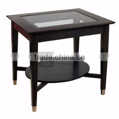 CT-031 Clear Tempered Glass Top Square Coffee Table
