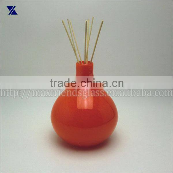 glass perfume bottle , glass diffuser, glass bud vase for home deco, 1150ml, hand made glass