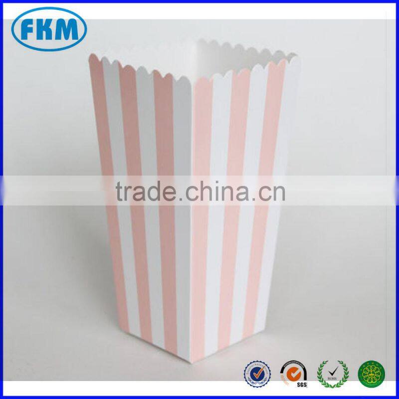 Light Pink Popcorn Box-Pop Corn Scoop-Pink Favor Box-Party Favor Boxes Birthday Party-Wedding