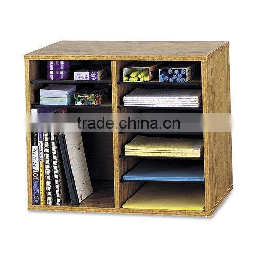 2015 high quality wooden organizer wooden desk book shelf