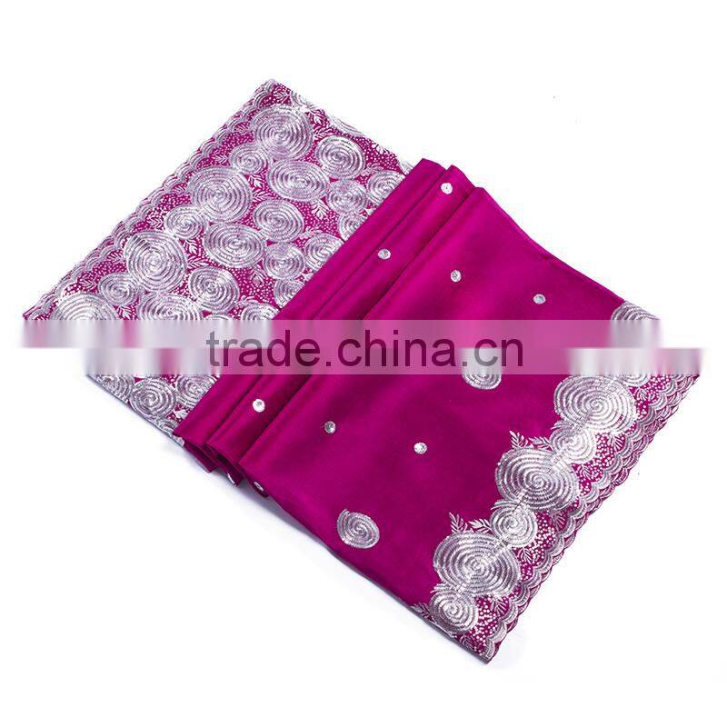 Mitaloo George Lace African Raw Silk George Fabric for Cloth and Party Dress MGP1004