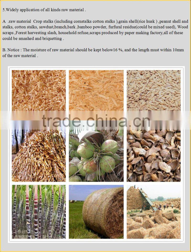 6-12mm diameter type wood sawdust pellet or briquette making machine with CE certificate hot exported to India