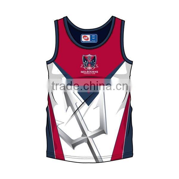 promotional custom sublimation running singlet, custom t-back singlet