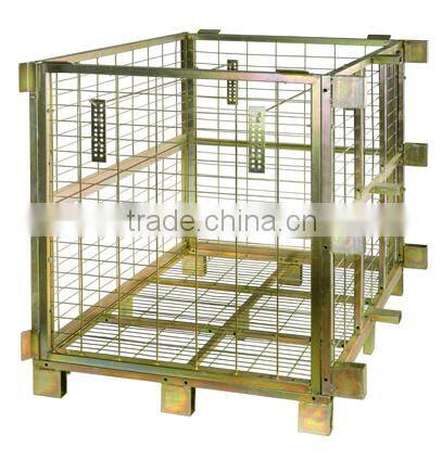 High quality Stackable collapsible wire mesh champagne container