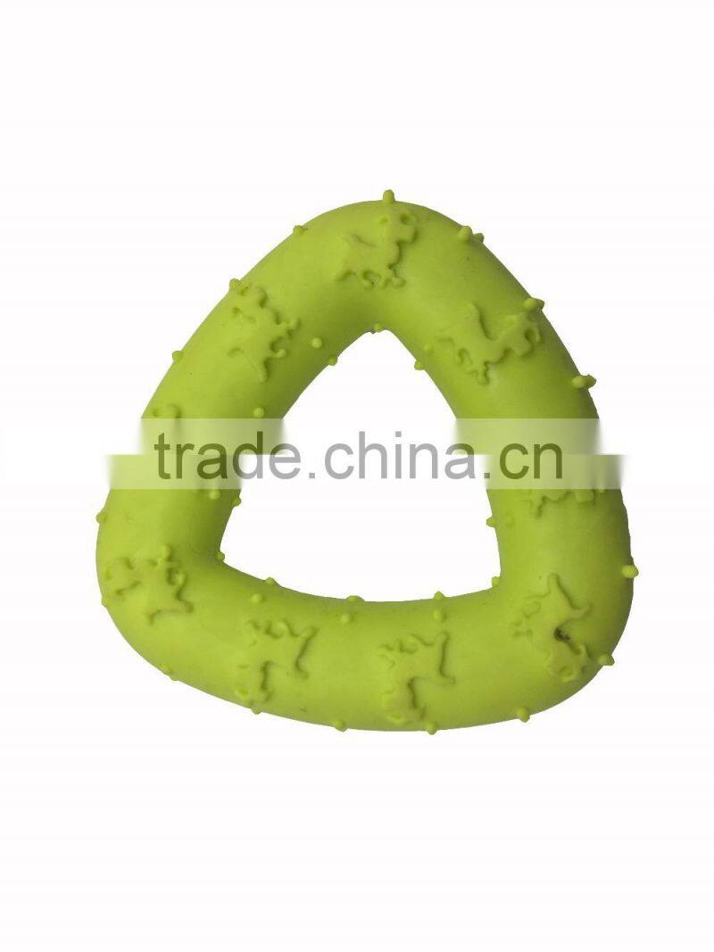 Pet product colorful ring rubber pet toy,Puppies Ring Bone Puppy Dog Teething Chew Toy