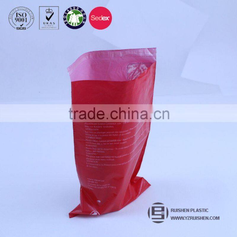 Printed flat plastic bopp self adhesive header bag