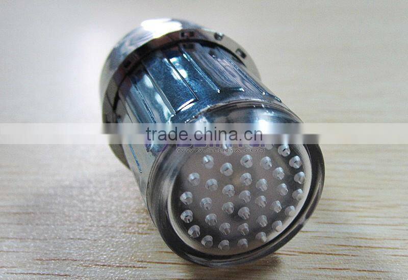 4cm Long 3 Color LED Light ABS Bathroom Toliet Color Change LED Tap