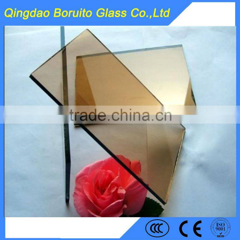 8mm 10mm blue reflective glass for buildings