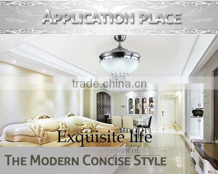 Handmade Crystal Lamp Shade Ceiling Fan