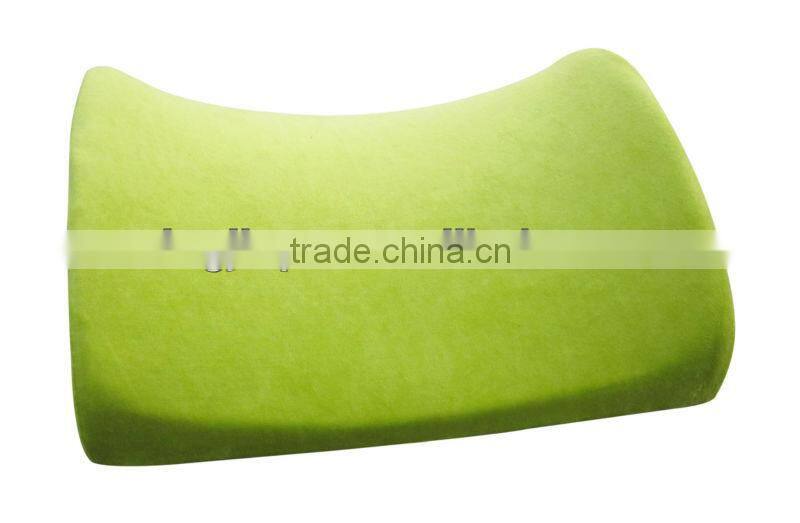 Memory foam lumbar back support cushion