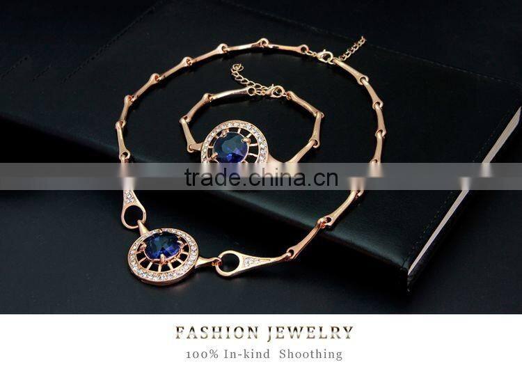 Indian Fashion Jewelry Bollywood Bridal Crystal Necklace Earrings Bracelet Jewelry Sets