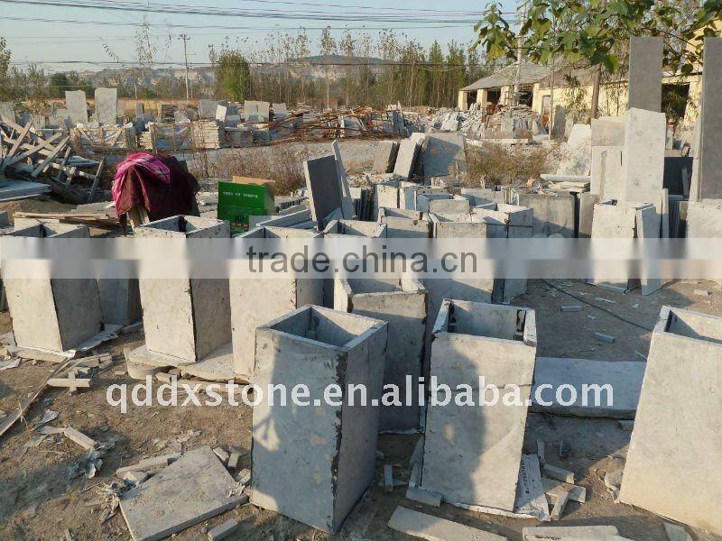 handmade blue stone mailbox