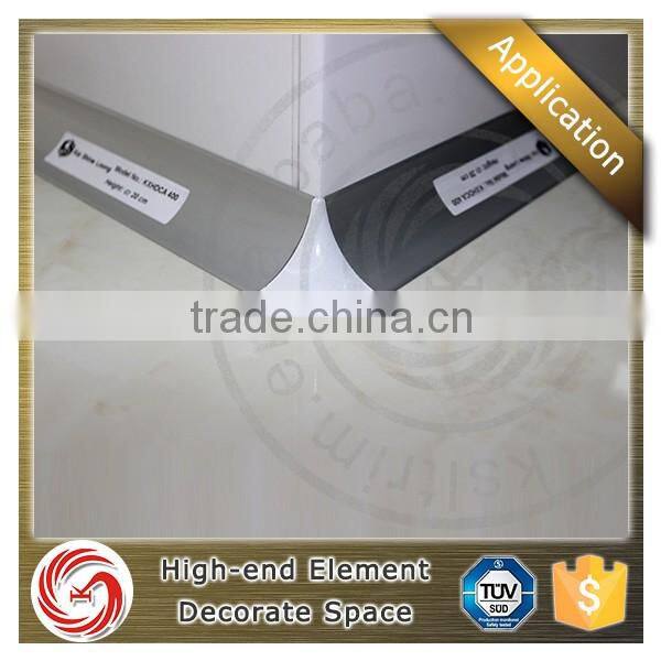 Popular style aluminum bathroom floor baseboard