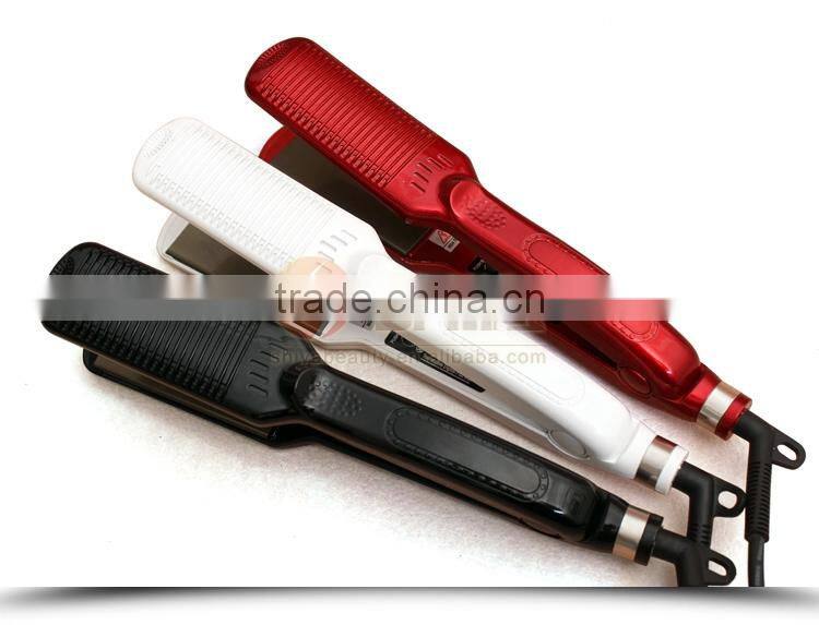 Professional 2 in 1 hair straightener flat iron and curling irons LED display 2.5 meter 360 power cord SY-891