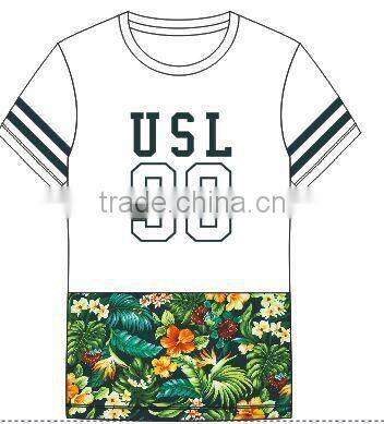 mans combed cotton full silkscreen printed t-shirt,design t-shirt