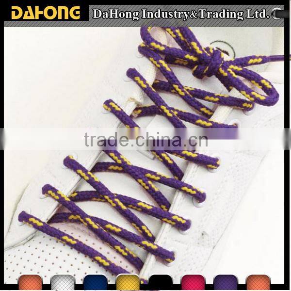 decoration promotional round custom waxed shoe laces