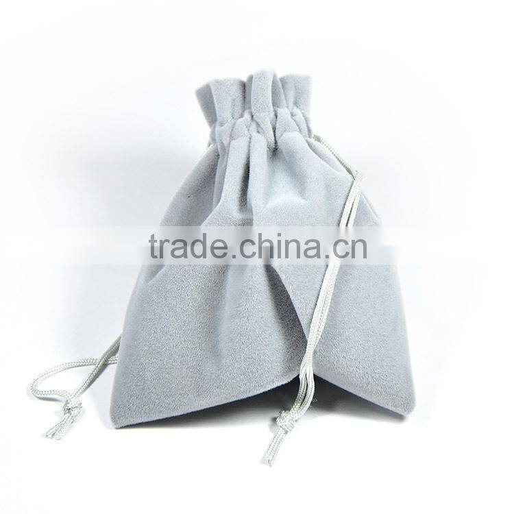 Grey Velvet Bracelet Pouch