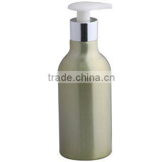 Empty refillable cosmetic aluminum airless lotion bottle 350ml