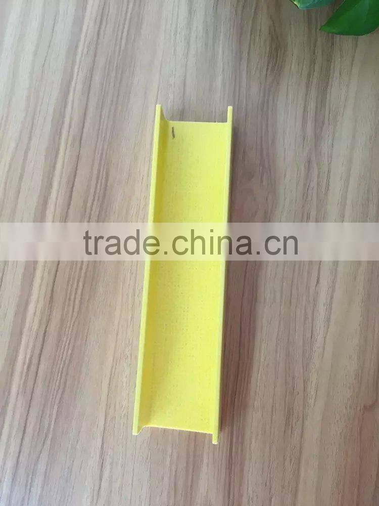 Fiberglass profile/Pultruded channel beam and square tube/channel steel, U beam ,C beam/for pig (Professional Manufacturer)