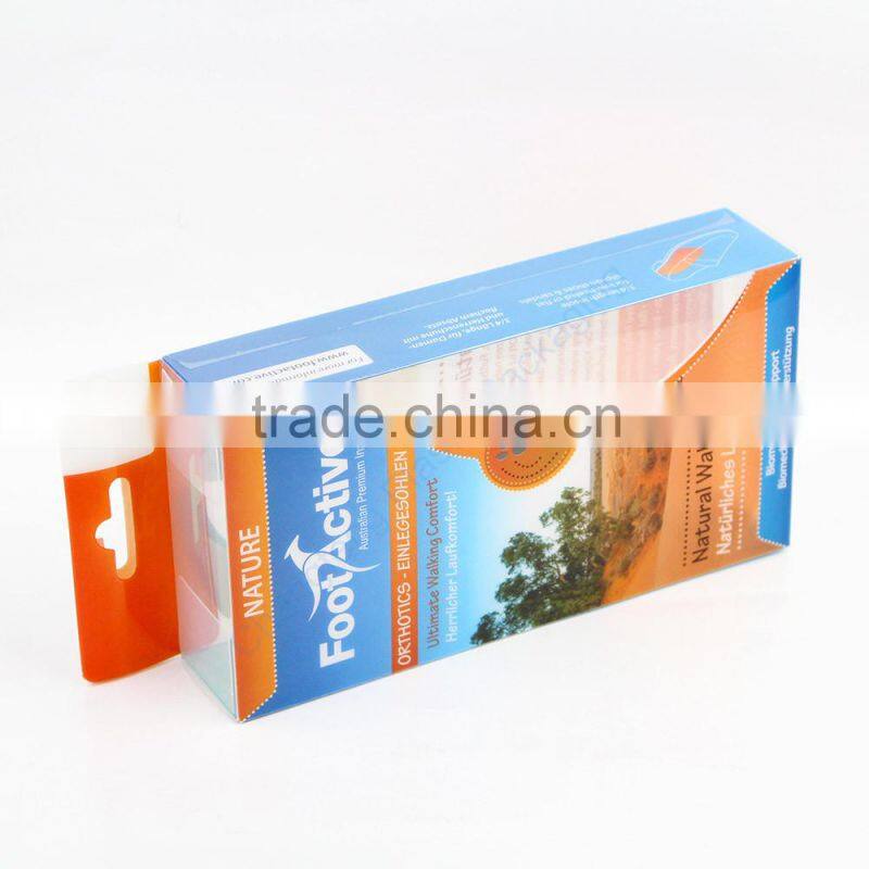 Custom Logo PP Clear Transparent Plastic Packaging Box for Insole