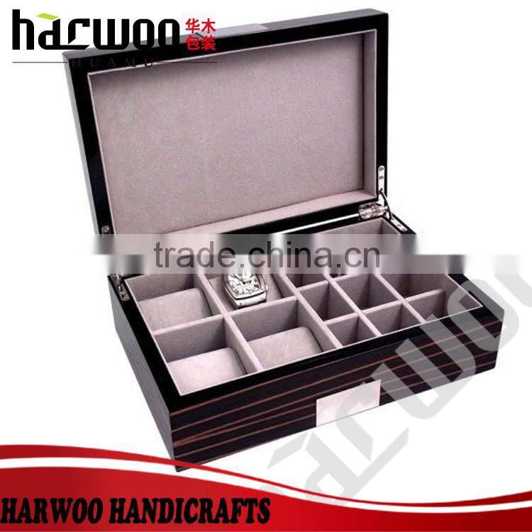natural wood single watch box.watch display box accept custom