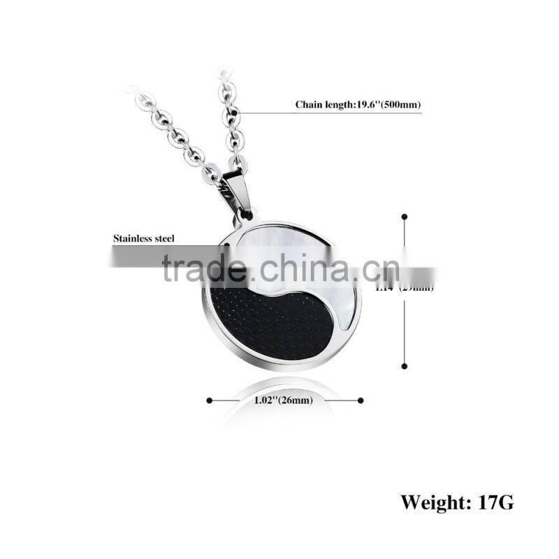 2016 new design fashion jewelry nickel free chinese ancient culture yin yang pendant