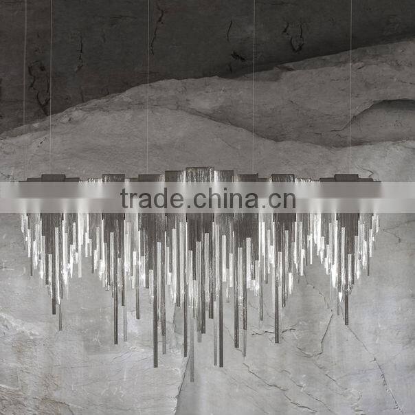 Chrome nickel Aluminum Chain pendant lighting