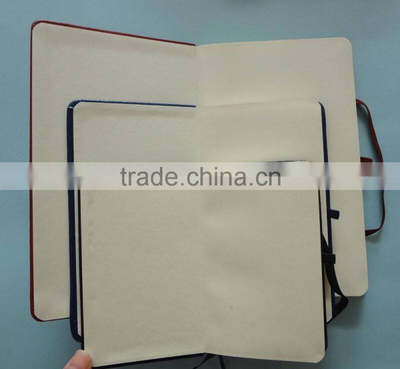 blank no logo pu hardcover custom size notebook