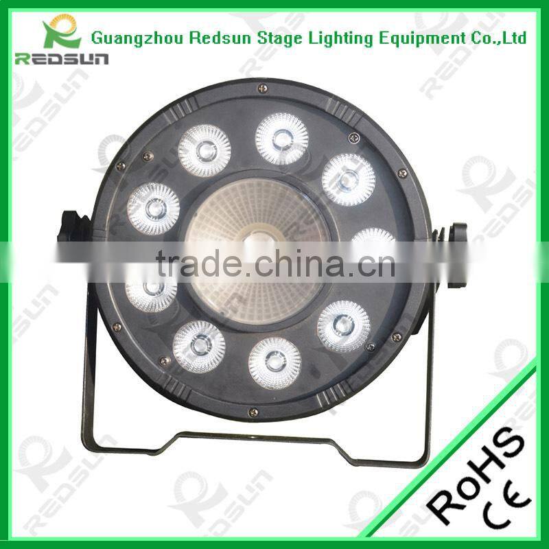 New stage light event lighting 9+1 rgb smart led par 64 cans light