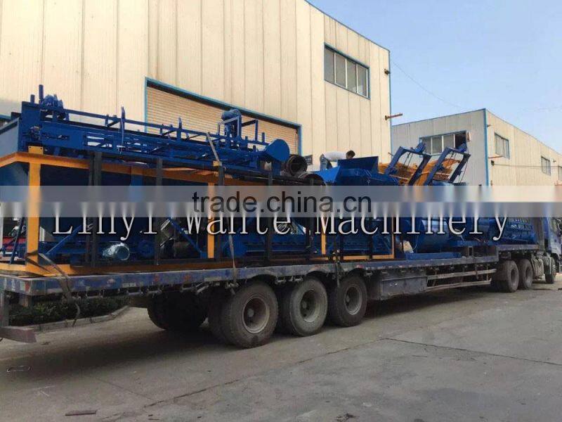 QT4-15 fully automatic concrete cement hollow paver bricks block making machine production line