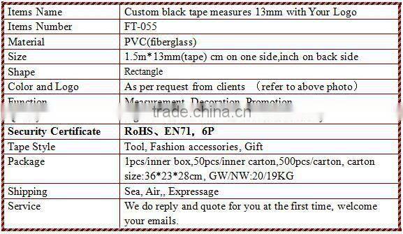 Gifts under $1 Manufacturer in China black sewing box tape print with Your Logo or Name