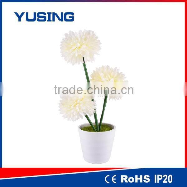 Home decoration table light flower battery led vase light