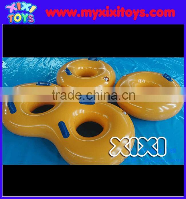 XIXI 4 People Yellow PVC Inflatable Swim Rings