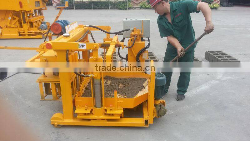 QT40-3A moving hollow block making machine cement egg laying brick machine price