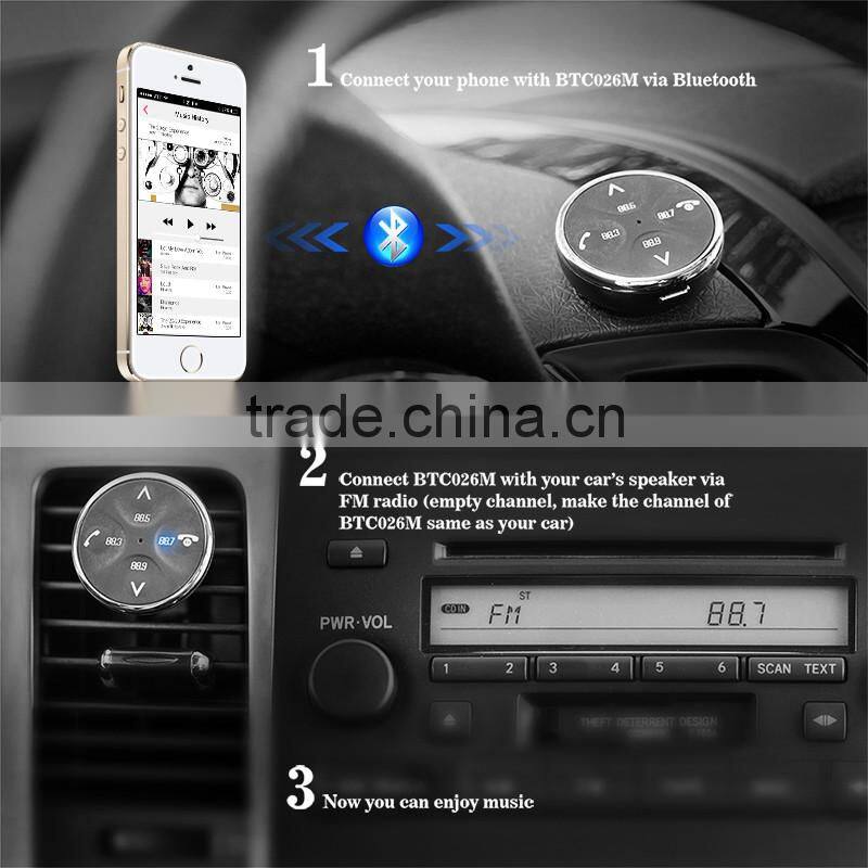 Bluetooth FM transmitter with car adapter without battery