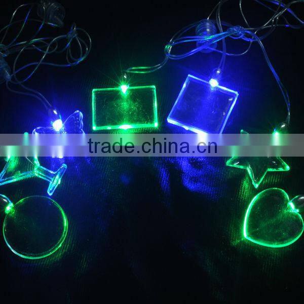 led flashing magnet dolphin necklace