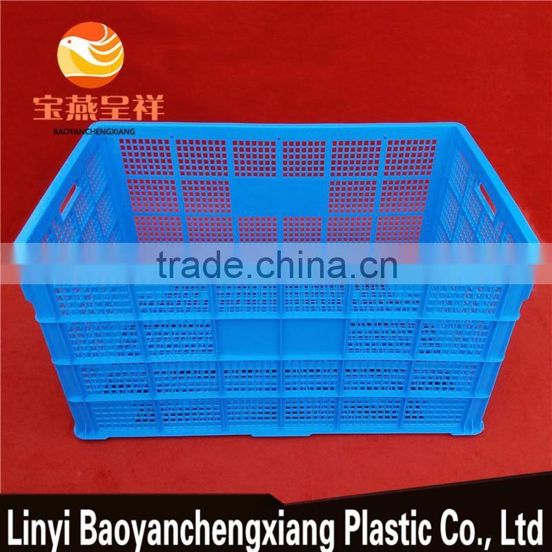 1035x678x540mm plastic vegetable basket for transportation with wheels