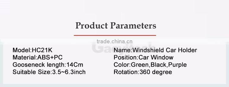 New Universal Phone holder Car holder for Mobile phone 360 Degree Turn Around Windshield Mount2016(HC21K)