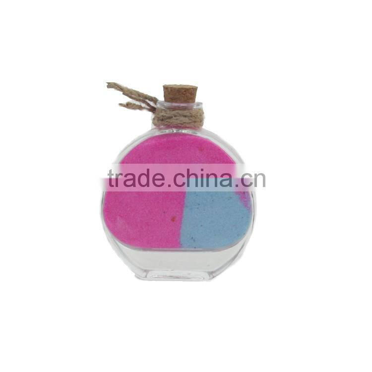 Clear Round Glass Bottle With Cork,Wishing Glass Bottles With Cork Stoppers