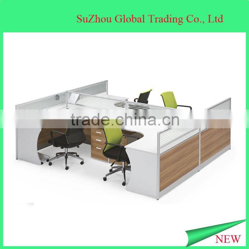 2016 cheap modern design office partition wooden computer desk
