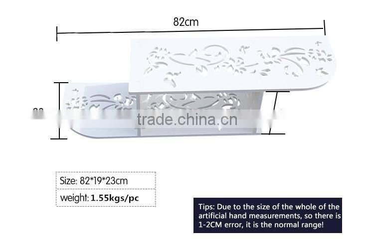 Carved Wooden Decorative Floating Wall mount Shelf