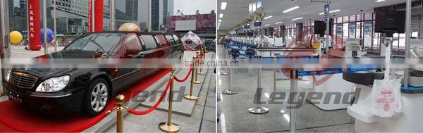 Belt Post Stanchion Crowd Control Barrier gold stanchion