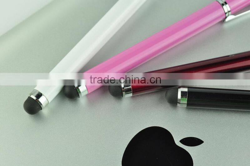 Metal 2 IN 1 Stylus Touch Screen Pen For iPhone iPad iPod Samsung HTC TC-TS005