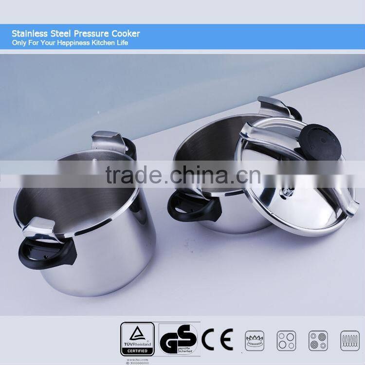 100% safety guarantee 18/8 stainless steel pressure cooker suitable to gas stove & induction cooker CSB