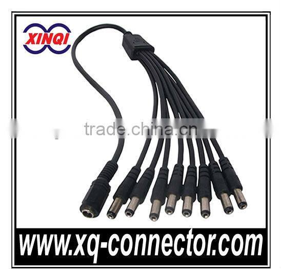 XinQi CCTV Camera Accessories 4mm2 Plug Male To Male AC DC Solar Cable