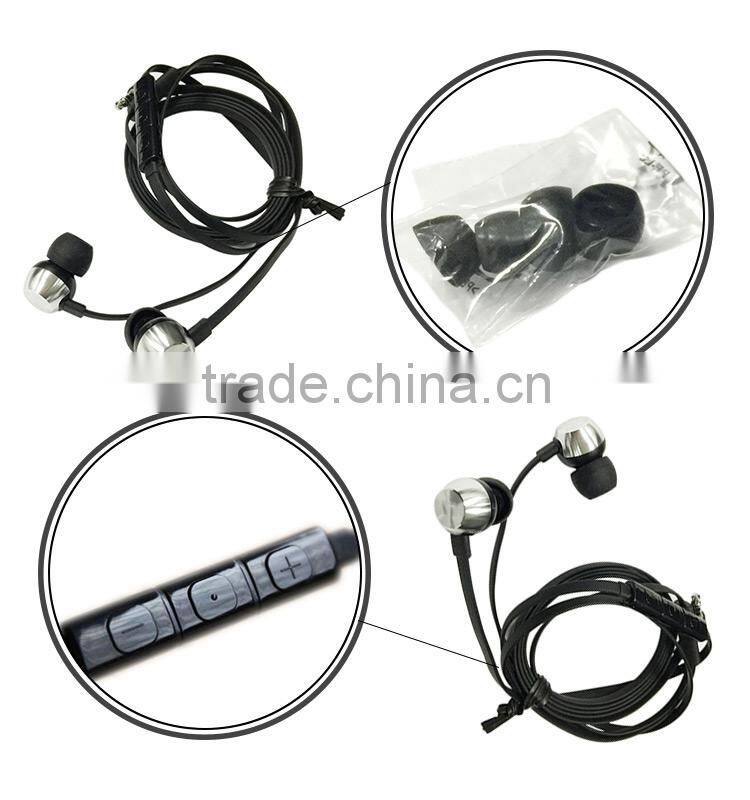 3.5mm connector white microphone original mobile earphone with mic for LG
