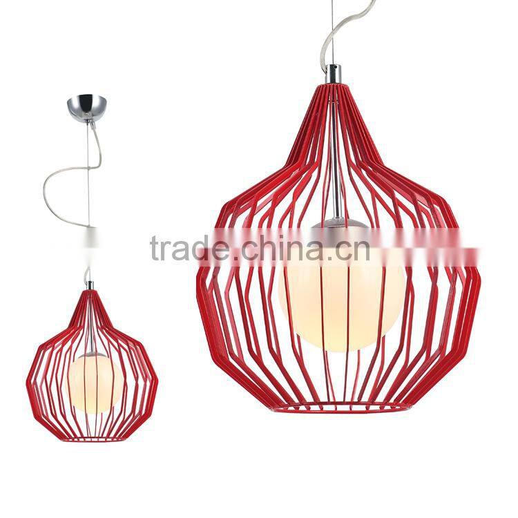 Black Color and Energy Saving Light Source Decorative chandelier/ cage pendant lamp